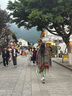 槿城復(fù)古新疆云南度假披肩保暖民族風(fēng)提花外搭斗篷旅行拍照穿搭圍巾 紫紅-PJ002 150x130cm 曬單實(shí)拍圖