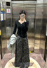 魯雅爾美式復古迷彩工裝牛仔褲女秋季胖mm慵懶松弛感顯瘦闊腿拖地長褲子 迷彩色 L 曬單實拍圖
