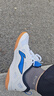 李寧（LI-NING）乒乓球鞋男女專(zhuān)用國家隊訓練款業(yè)牛筋底防滑運動(dòng)鞋 白藍43 曬單實(shí)拍圖