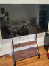 卡步特（CABTE）32-75英寸移動電視支架藝術(shù)推車移動電視柜柜類推車電視55/65/75通用推車卡布特黑色款/洞洞板收納 曬單實拍圖