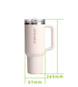 STANLEY巨無(wú)霸杯PRO吸管杯水杯保溫杯不銹鋼杯子大容量887ML-柚黃七夕 曬單實(shí)拍圖