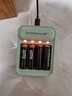 倍量充電電池 5號鋰電池1.5V大容量7號電池配智能快充充電器適用游戲手柄/話筒/相機(jī)閃光燈 4槽快充+4節(jié)1.5V5號鋰電池【4070mWh】 曬單實拍圖
