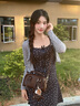CinvaiKrose【趙昭儀同款】包包女包2025新款保齡球斜挎包生日七夕情人節(jié)禮物 咖啡色【送女友老婆女生禮物走心】 曬單實(shí)拍圖
