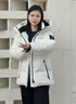 波司登25新款羽絨服女短款90絨冰雪運動(dòng)時(shí)尚冬季連帽保暖外套B250246806 冰雪白8C66 S 160/84A 體重約100-110斤 曬單實(shí)拍圖