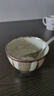 Lucky Lychee日本進(jìn)口美濃燒陶瓷湯碗飯碗粗陶餐具日式高腳面碗釉下彩甜品粥碗 錆十草 曬單實(shí)拍圖