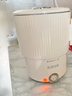 蘇泊爾（SUPOR）便攜式燒水壺電水壺折疊0.8L 旅行出差家用養(yǎng)生沖奶電熱水壺學(xué)生304不銹鋼泡面杯 SW-08J01 曬單實(shí)拍圖