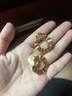 啼秋小眾耳釘耳環(huán)生日禮物歐美復古18K金色感幾何圓環(huán)女輕奢個(gè)性夸張 金色 銀針 曬單實(shí)拍圖