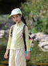小豬彼特女童戶外套裝夏季新款女大童速干衣運動徒步兒童登山服爬山褲 19629姜黃色 【速干衣】 150 cm 曬單實拍圖