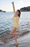 妙奕嘉長(zhǎng)袖泳衣女防曬2025年新款遮肚顯瘦保守胸墊游泳衣連體泡溫泉性感 花朵三角連體長(zhǎng)袖泳衣黃色 均碼 【建議體重85-110斤】 曬單實(shí)拍圖