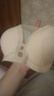 京東京造條紋內(nèi)衣女文胸透氣性感小胸聚攏美背文胸 晶瑩膚 L 曬單實拍圖