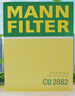 曼牌（MANNFILTER）空調(diào)濾清器空調(diào)濾芯CU2882適大眾寶來GP/HS蔚領(lǐng)帕薩特奧迪TT/速派 曬單實(shí)拍圖