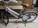 RALEIGH蘭令自行車(chē)成年人通勤鋁合金女士親子帶小孩城市上班代步變速單車(chē) 花語(yǔ)-青灰藍【彎把】 26英寸 7速 曬單實(shí)拍圖