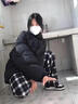 GENIOLAMODE森馬集團(tuán)棉服男純色百搭立領(lǐng)棉衣外套休閑男女同款面包服 曬單實(shí)拍圖