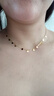 百泰首飾（BATAR JEWELLERY）生日禮物黃金項(xiàng)鏈女足金圓圈套鏈5G多圓片幾何鎖骨金項(xiàng)鏈 3.92g 曬單實(shí)拍圖