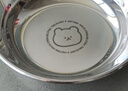 onlycook316不銹鋼兒童餐盤(pán)菜盤(pán)碟子 寶寶輔食碗盤(pán)餐具 卡通菜盤(pán)14cm 小熊 曬單實(shí)拍圖