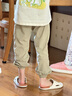 多妙屋女童褲子大童運動(dòng)戶(hù)外工裝褲兒童休閑傘兵褲女孩長(cháng)褲洋氣春夏童裝 MVLSZ241114燕麥卡 130 曬單實(shí)拍圖