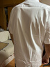 席臣夏季大碼短袖襯衫男加肥大號(hào)商務(wù)休閑免燙寬松竹纖維彈力正裝襯衣 白色 2XL 43 推薦（160-180斤） 曬單實(shí)拍圖