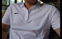 李寧翻領(lǐng)polo衫男士短袖衣服春夏新款夏季純棉休閑透氣半袖t恤男T 曬單實拍圖