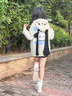 若盼可愛(ài)兔耳朵薄款連帽衛衣女春秋2025新款oversize寬松開(kāi)衫慵懶外套 杏色薄款 M 85-105斤 曬單實(shí)拍圖