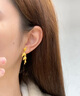 御龍鏡999足金麥穗黃金耳釘女 金枝玉葉時(shí)尚流蘇5G耳環(huán)耳墜七夕送女友 附送鑒定證書(shū)/定制刻字 曬單實(shí)拍圖