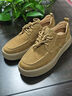 他她（TATA）商務(wù)復古休閑皮鞋男士棕色真皮厚底單鞋春新VMG01AM5 黃棕 41 曬單實(shí)拍圖
