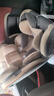 貝倍適（BAYBETSS）兒童安全座椅汽車(chē)用0-4-12歲寶寶360度旋轉嬰兒車(chē)載坐椅ISOFIX 米灰色【遮陽(yáng)棚+上拉帶+側保護】 曬單實(shí)拍圖
