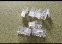 秋葉原（CHOSEAL）超七類(lèi)水晶頭 屏蔽兩件式CAT7萬(wàn)兆水晶頭 RJ45頭帶尾夾 【單股1.45mm內】20個(gè) QS907AZ20 曬單實(shí)拍圖
