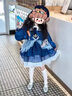 G.DUCKKIDS小黃鴨洛麗塔女童公主裙春秋款兒童生日蓬蓬裙朱迪兔子警官蛋糕裙 單裙子 110 尺碼4~5歲【100-110cm】 曬單實(shí)拍圖