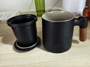 京東京造茶杯便攜式黑陶茶泡茶壺茶杯功夫茶具辦公杯隨身茶壺容量400ml 曬單實(shí)拍圖