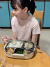 雙槍（Suncha）鈦健康不銹鋼飯盒學(xué)生上班族可微波爐餐盒比316好1.5L配保溫袋 曬單實(shí)拍圖