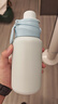 樂(lè)扣樂(lè)扣吸管保溫杯直飲杯學(xué)生水杯背帶雙飲杯316不銹鋼杯子女士熱水瓶 曬單實(shí)拍圖