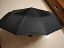 暖心話全自動雨傘折疊大號男女雙人晴雨兩用防紫外黑膠防曬遮陽傘太陽傘 96骨全自動雨傘-雅致黑 曬單實(shí)拍圖