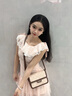 CinvaiKrose包包女包2025年新款斜挎包單肩包小方包生日七夕情人節(jié)禮物送女友 卡其配棕【送女友老婆禮物走心】 曬單實(shí)拍圖