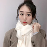 恒源祥羊絨圍巾大紅男女披肩加厚超長(cháng)百搭中國紅羊毛圍脖定制LOGO秋冬季 駝色 曬單實(shí)拍圖