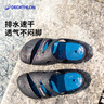 迪卡儂（DECATHLON）游泳男士運動包腳拖鞋男時尚室外速干沙灘洞洞鞋NABD CLOG500 黑色 墨藍底 42-43碼（ 腳背高推薦買大一碼） 曬單實拍圖