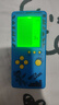 游戲機掌機新款4.1寸俄羅斯方塊游游機可充電大屏幕開發(fā)智力益智復古懷舊童年兒童掌上方塊機 藍色【充電款】贈充電電池 曬單實拍圖