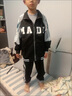 G.DUCKKIDS兒童裝男童春秋裝套裝2025新款中大童秋季休閑外套運動(dòng)褲兩件套 藏青色【MADE】?jì)杉?150 【適合身高135-145厘米 曬單實(shí)拍圖