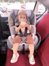法雷曼兒童安全座椅0-12歲汽車用360度旋轉(zhuǎn)i-Size認(rèn)證嬰兒寶寶通風(fēng)散熱 銀河灰（(i-Size全階認(rèn)證)遮陽(yáng)棚 曬單實(shí)拍圖