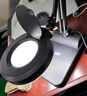 LEY-X01臺(tái)式放大鏡高清帶LED燈電路板電子維修工作燈工業(yè)放大鏡臺(tái)燈折疊支架織補(bǔ)鑒定高倍檢測(cè)放大鏡 X01-7【30倍雙層鏡片120LED燈】 曬單實(shí)拍圖