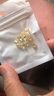 硅膠耳堵后塞防掉金耳釘塞子超緊鍍金防超細防滑圓形堵頭珍珠 硅膠18k金色漢堡耳堵【5對裝】 曬單實(shí)拍圖