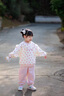 G.DUCKKIDS童裝女童套裝春秋季純棉兒童衛(wèi)衣休閑褲洋氣可愛(ài)1歲女寶寶運(yùn)動(dòng)服 粉紅色 80 （建議寶寶8-10公斤 12-24個(gè) 曬單實(shí)拍圖
