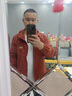 安初夏春秋外套男士連帽沖鋒衣新款潮流百搭微寬松痞帥工裝防曬夾克男 橘紅色【連帽款】 XL 建議120-145斤 曬單實(shí)拍圖
