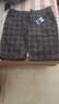 外穿短褲男夏季薄款2025新款透氣棉彈格子高端中褲休閑五分褲子男 KB-531塔灰色 31 =2尺4 曬單實(shí)拍圖