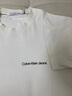 Calvin KleinJeans夏季男女情侶中性休閑通勤ck字母純棉凈色短袖T恤J324671 曬單實(shí)拍圖