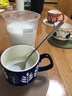 onlycook  家用陶瓷馬克杯帶手柄杯子燕麥早餐杯咖啡杯辦公室水杯 深藍叢林款陶瓷杯/單個(gè) 曬單實(shí)拍圖