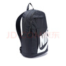 耐克實(shí)用訓練雙肩包冬季拉鏈口袋收納拼接網(wǎng)眼書(shū)包NIKE DD0559 010黑/黑/白 均碼 曬單實(shí)拍圖