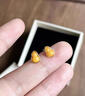 法優(yōu)曼葫蘆耳飾蜜蠟琥珀耳環(huán)黃色耳扣純銀玄學(xué)旺財耳釘黃水晶感女士 【雞油黃蜜蠟】瑞蘆耳釘 曬單實(shí)拍圖