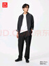 優(yōu)衣庫(kù)男女裝彈力休閑長(zhǎng)褲窄口褲子戶外工裝褲新款479382 481269 479382/09黑色 M /170/80A 曬單實(shí)拍圖
