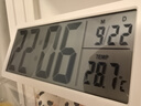 漢時(shí)（Hense）電子時(shí)鐘LCD大屏桌面鐘表擺放式大數字座鐘臺鐘溫度掛鐘HD106白色 曬單實(shí)拍圖