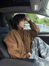 棉致美拉德立領(lǐng)飛行員夾克外套男春秋季2025新款cleanfit短款棒球服 D5棕色【高品質(zhì)38】 XL 125-140斤 曬單實(shí)拍圖